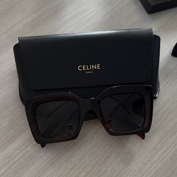 Celine Black and Brown Sunglasses - Picture 1 of 6